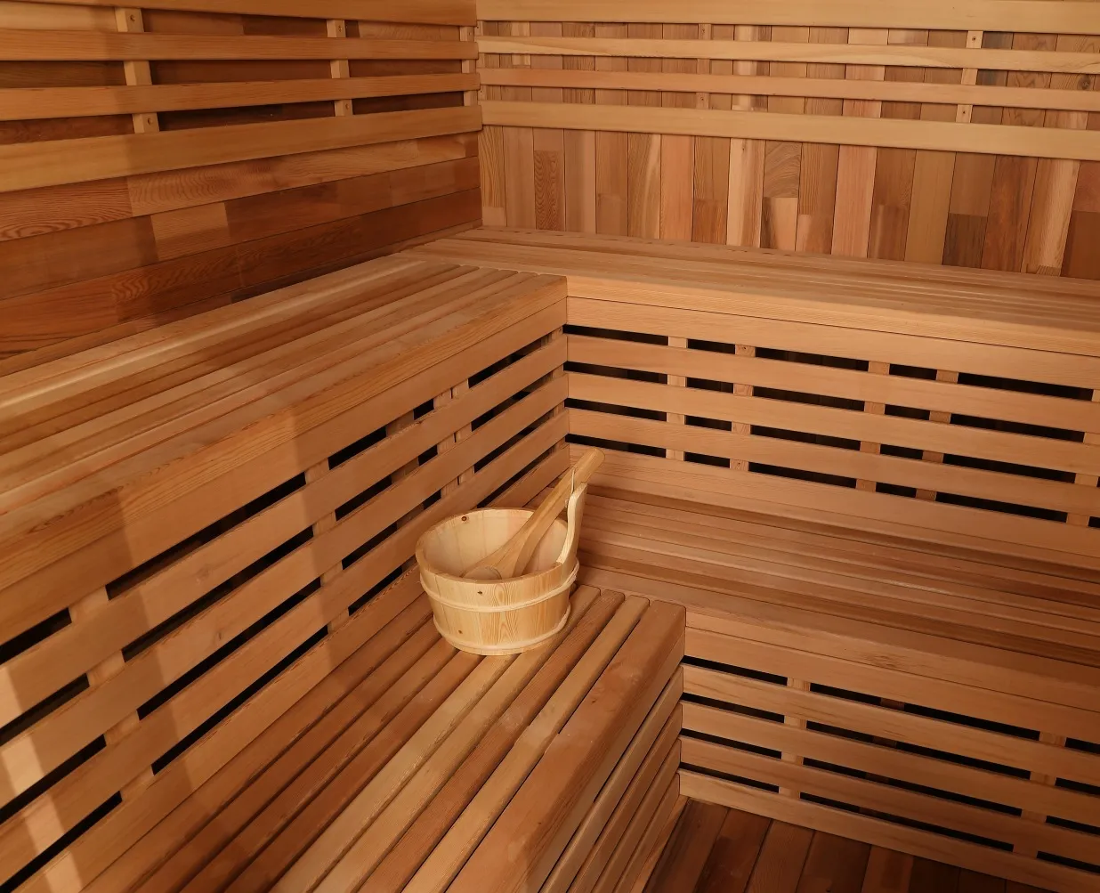 ซาวน่าอินฟราเรดไกล Hemlock กลางแจ้ง