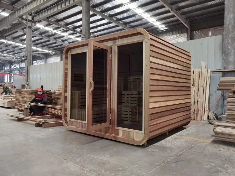 ซาวน่าอินฟราเรดไกล Hemlock กลางแจ้ง