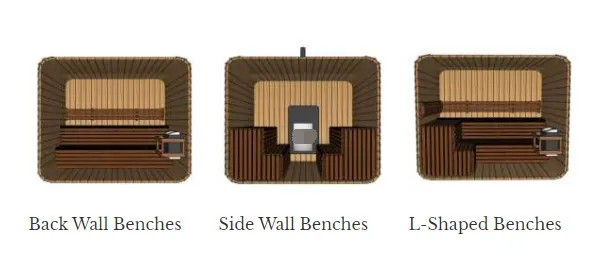 ซาวน่าอินฟราเรดไกล Hemlock กลางแจ้ง